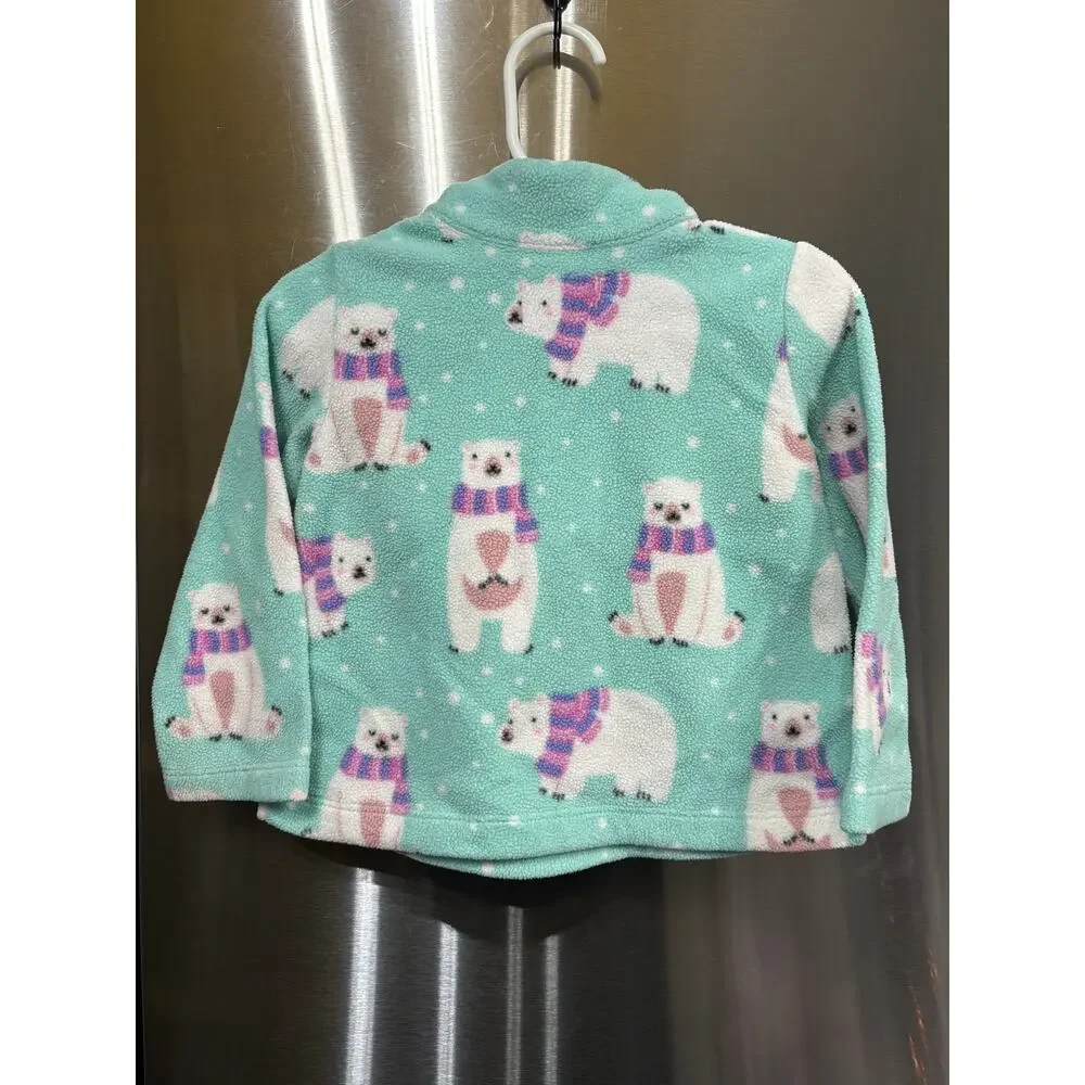 Mint Polar Bear Microfleece Jacket - The Children's Place - 18-24mo